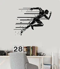 Vinyl Decal Wall Sticker Running Man Geometric Design Sport Decor (n1470)