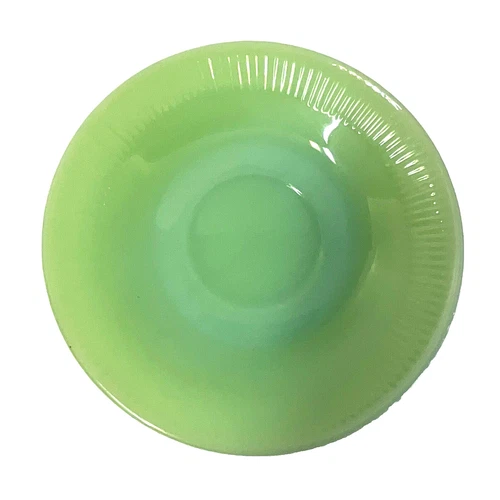 Fire King Oven Ware Jadeite Green  5 3/4” Saucer Plate Vintage