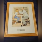 New ListingVintage Norman Rockwell "At The Optometrist" 23x19 Framed Lithograph