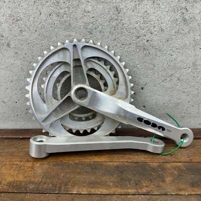★CODA USA 501 クランク CANNONDALE old mtb★ 1995 CODA M501 Crankset: 175mm x 42/32/22t - Silver (DISPLAY