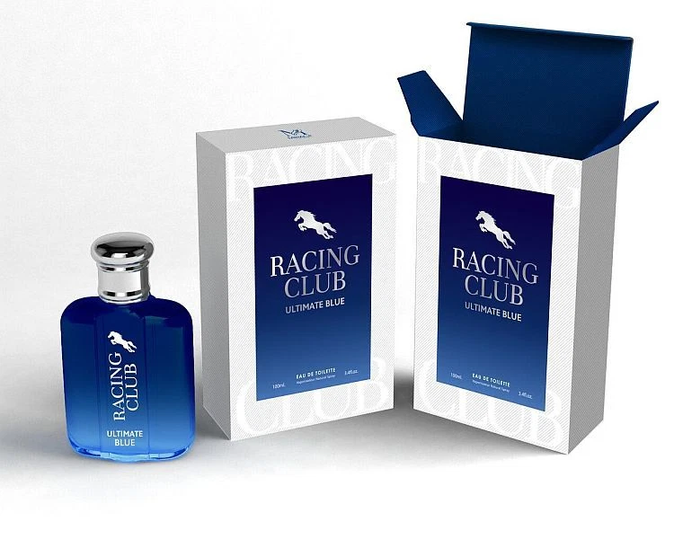 RACING CLUB BLUE designer EDT cologne 3.4 oz spray by MCH Beauty Fragrances