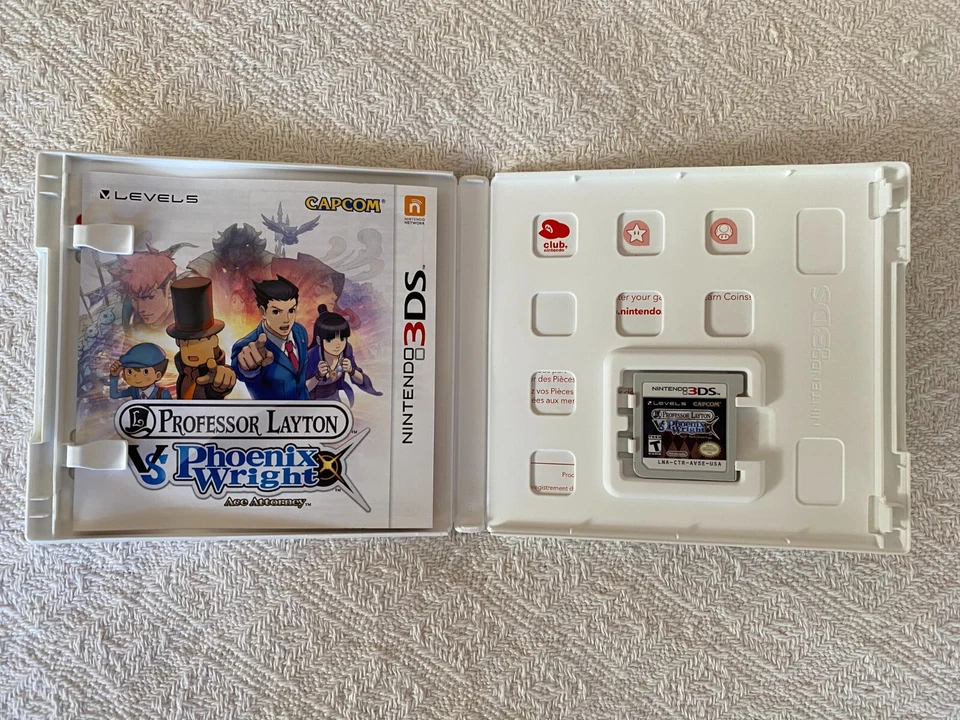 Professor Layton vs Phoenix Wright Nintendo 3DS - NTSC-U/C USA VGC CIB - Tracked - Image 4 of 4