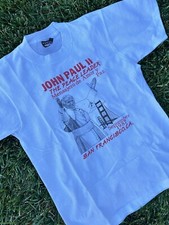 Vintage Pope John Paul II 1987 USA Tour San Francisco Made USA Single Stitch Med