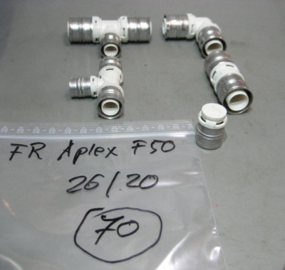 Aplex 32/20 Set  Fränkische F 50 . 5 Teile (70) ungebraucht . Pressfittinge