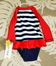  1 Girl's Swimsuits One Piece CAT  JACK 3 - 6 Months 12.5 - 16 Lbs.