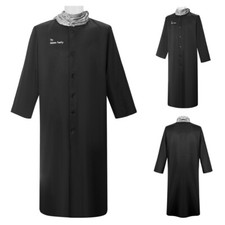 Cosplay Uncle Fester Long Jacket Scarf Halloween Carnival Suits Full Set Costume