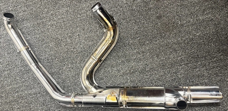 Трубы выпускного коллектора Harley Davidson Touring Electra Glide 66855-10A хромированные Cat - Изображение 2 из 4