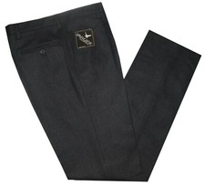 Pantalone uomo flanella misto lana 46 48 50 52 54 56 58 60 antracite grigio scur