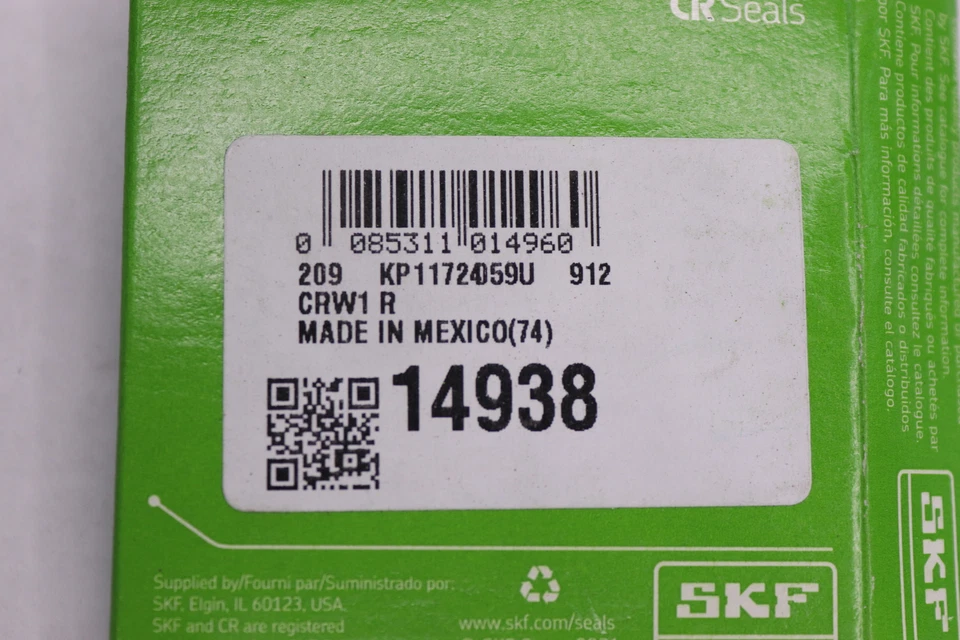Sello de eje radial SKF CRW1 estilo 1,5" x 2,25" diámetro x 0,313" W 14938 Foto 3 de 3
