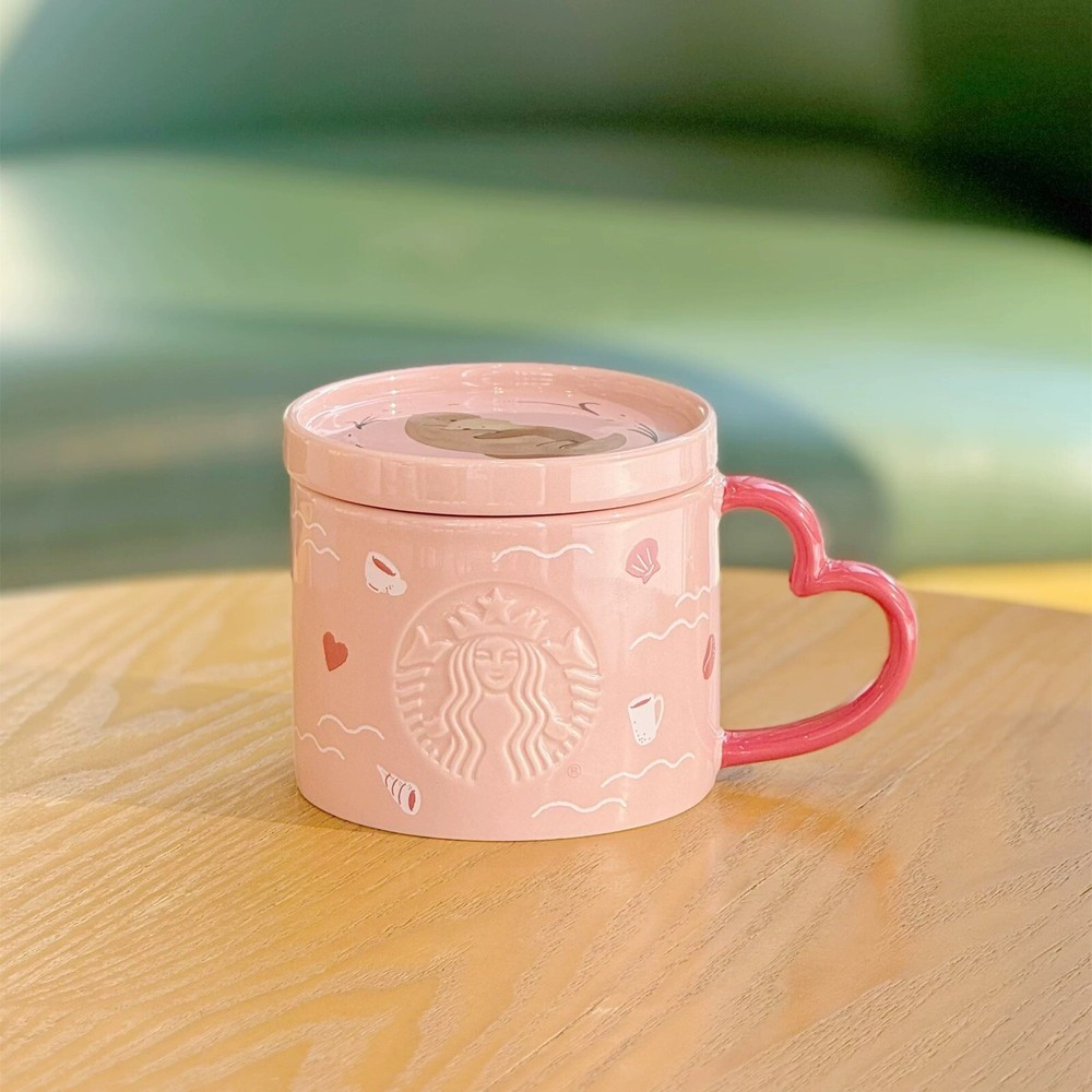 完売品♢STARBUCKS♢マーブルハートセラミックケース 未使用 スターバックス 耐熱グラス マグハート、セラミックケース