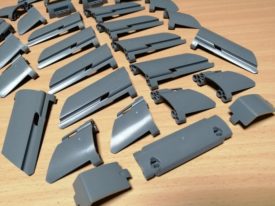 LEGO Technic Paneele Panels Verkleidungen dunkelgrau / Technik Konvolut - Bild 3 von 4