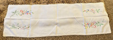 Beautiful Vintage Hand Embroidered Table / Dresser Runner - Lovely Colours