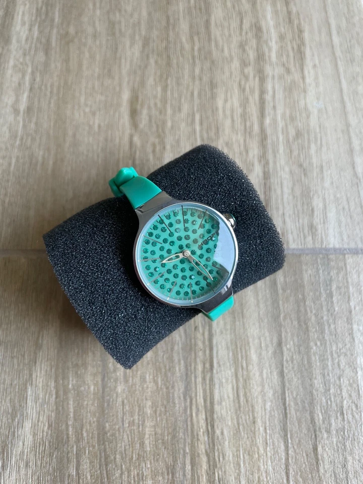 Hoops orologio donna chérie diamond Swarovski verde acqua - Immagine 2 di 4