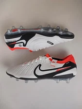 Nike Legend 10 Elite AG Pro P Promo White Black Cleats FN7282-100 Men's 8.5-11.5