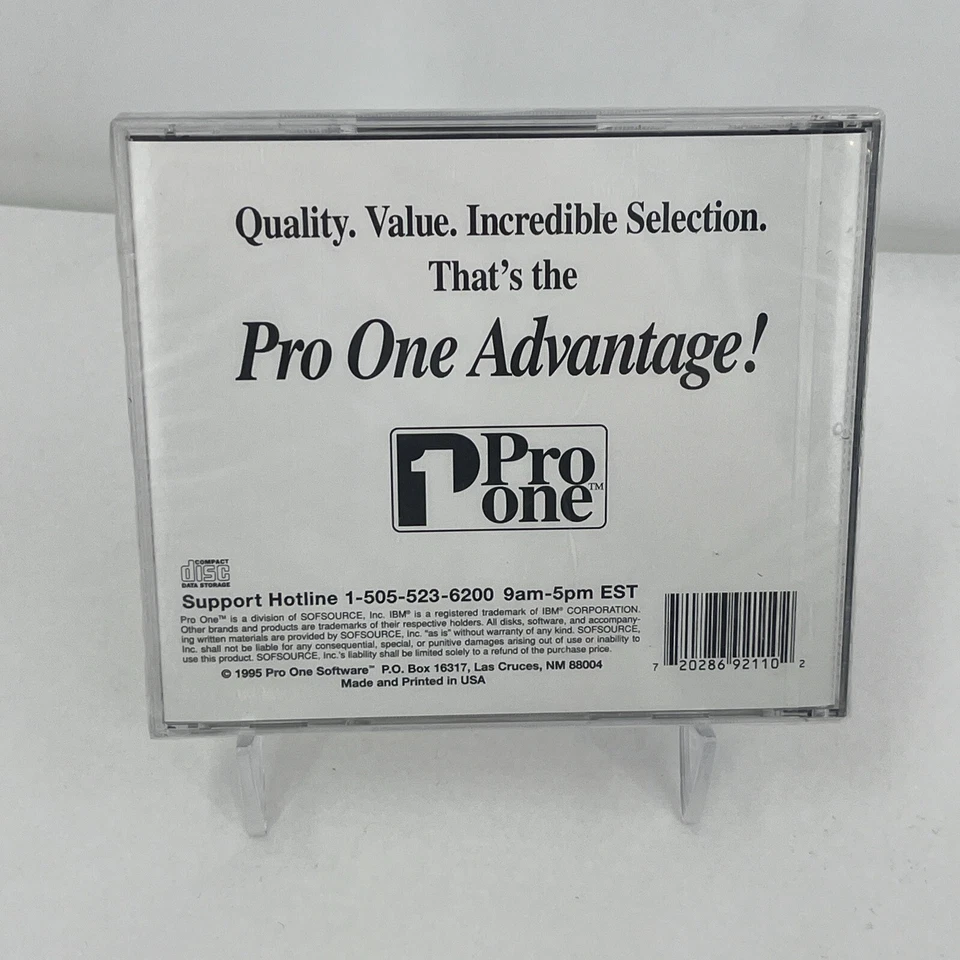 Multimedia Algebra II : New Sealed CD-ROM Pro One Software 1995 - Image 2 of 2