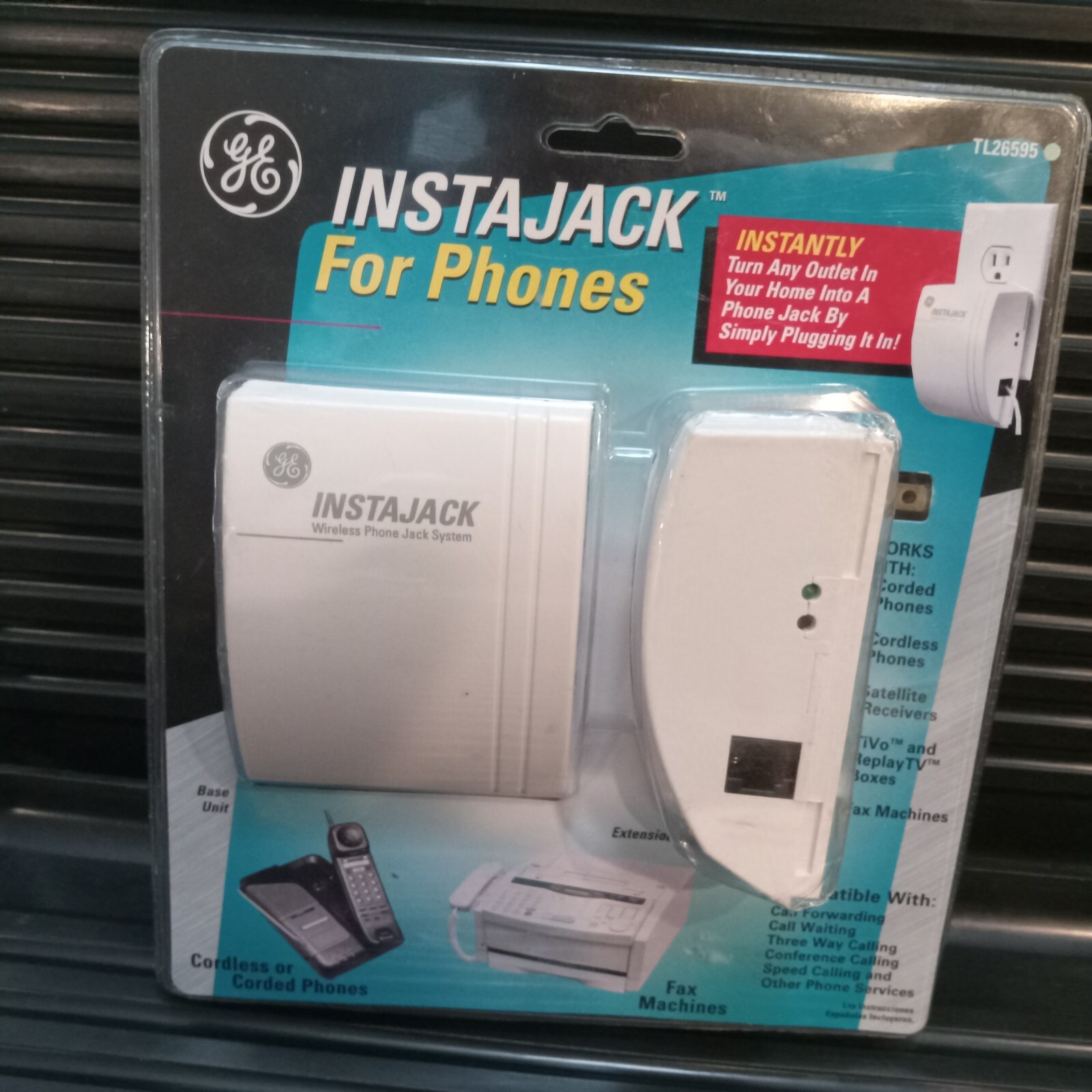 GE InstaJack TL26595 Wireless Home Business Phone Jack System Fax Machine eBay
