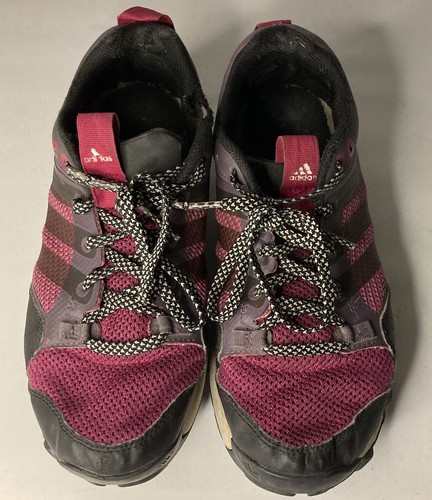 Ladies Maroon Adidas Traxion Trainers Size 6 - PreOwned - See Description - Picture 8 of 9
