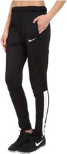 Nike Women's Squad Tech Soccer Pant, Color :Black/White, Size : LARGE