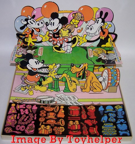Vintage Topolino Pop-Up Colorforms Play Set n.4100 Alta Qualità Inutilizzato ART - Foto 5 di 8
