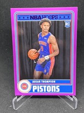 Ausar Thompson 2023-24 Panini NBA Hoops Purple Tribute Rookie Card RC #293 72124