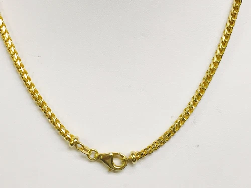 Collar Cadena Oro Amarillo Sólido 14k D/C Redondo Franco Eslabón 18" 2.2mm 10.5 gramos - Imagen 1 de 1
