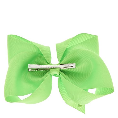 JoJo Siwa Large Bright Neon Green Signature Hair Bow NEW - Picture 2 of 2