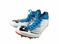 New Balance WSD100 White Blue Pink Racing Track Spikes Running Shoes Women  s 7.5