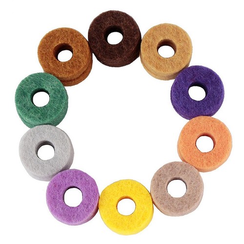 20pcs Colorful Cymbal Felt Pads Protection for Drum Slices Felt - Picture 3 of 11