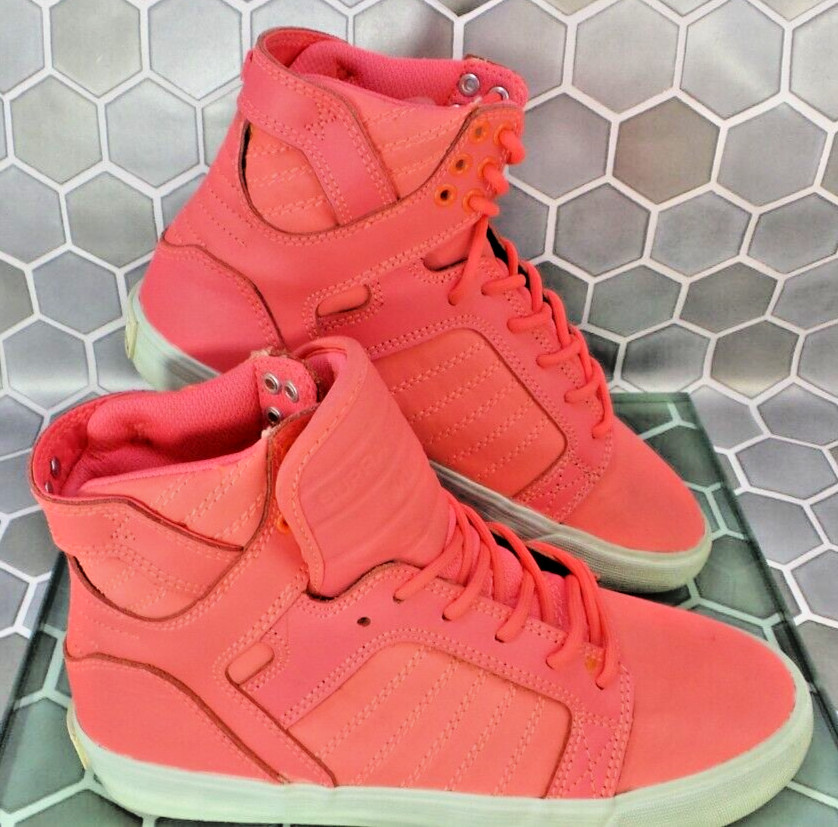 SUPRA WOMEN'S SKYTOP Bright Pink SHOES SIZE JL244