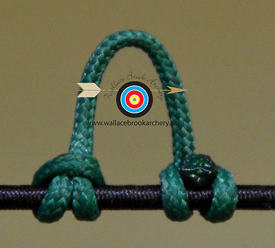 5 Pack Green Release Bow String Nock D Loop Bowstring BCY #24