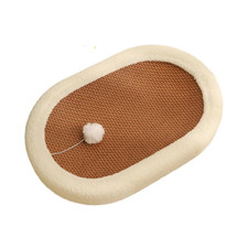 Cat Scratcher Bed Non Slip Sturdy Cat Scratch Pad Bowl for Kitty Indoor Cats Whi