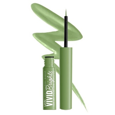 NYX Vivid Brights Matte Liquid Eyeliner GHOSTED GREEN VBLL02 Eye Liner