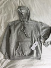 Alo Yoga Accolade Hoodie Woman's Size Small Solid Gray Long Sleeve Pullover