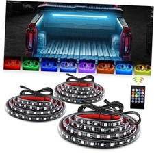 Truck Bed Light Strip 3PCS 60" 270 LEDs Neon Accent Lighting with RF RGB