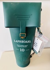 Laphroaig Whisky Boot Bag Collectible Wellies Green Rubber Bottle Tote Empty NWT