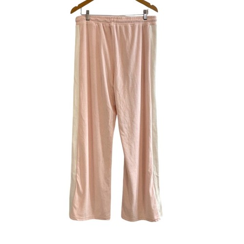 Araminta James x Anthropologie Womens XL Terry Track Pants Pink White Stripe NWT - Picture 8 of 11