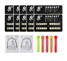 Sino Dental Group 200pcs/Pack Teeth Model Mini Roth Brackets Roth 022 Slot