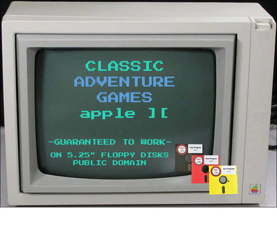 Apple II ADVENTURE Games on Floppy Disks: Retro Software Public Domain    