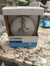Moen Danbury Brushed Nickel Spot Resist Wall Mounted Towel Ring Set of 2