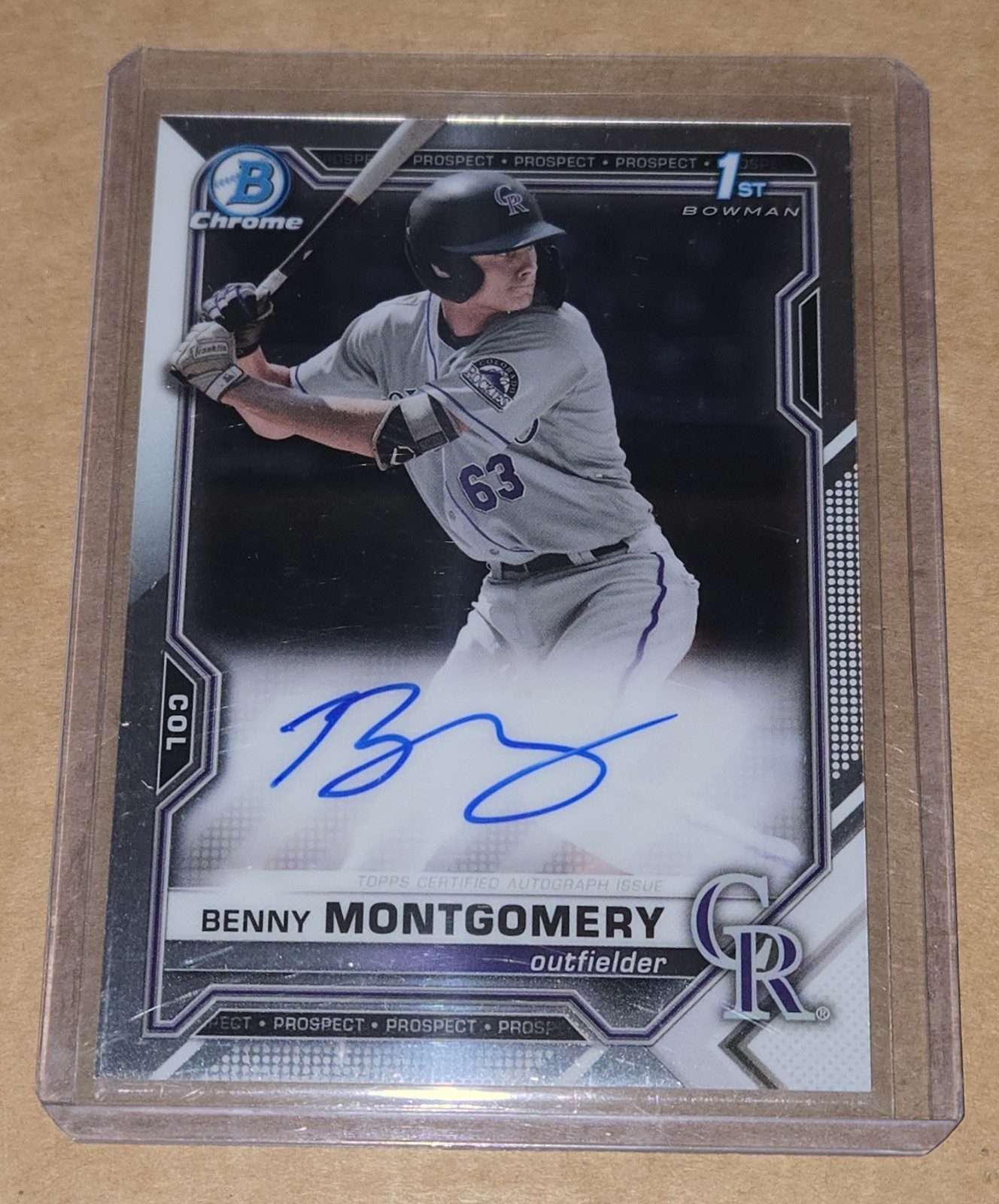 Benny Montgomery 2021 Bowman Draft Chrome Auto #CDA-BM