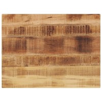 Tischplatte 80X60X1,5 Cm Rechteckig Raues Massivholz Mango