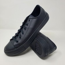 Converse Chuck Taylor All Star OX Men's Size 7 Women's Size 9 Black Mono 135253C