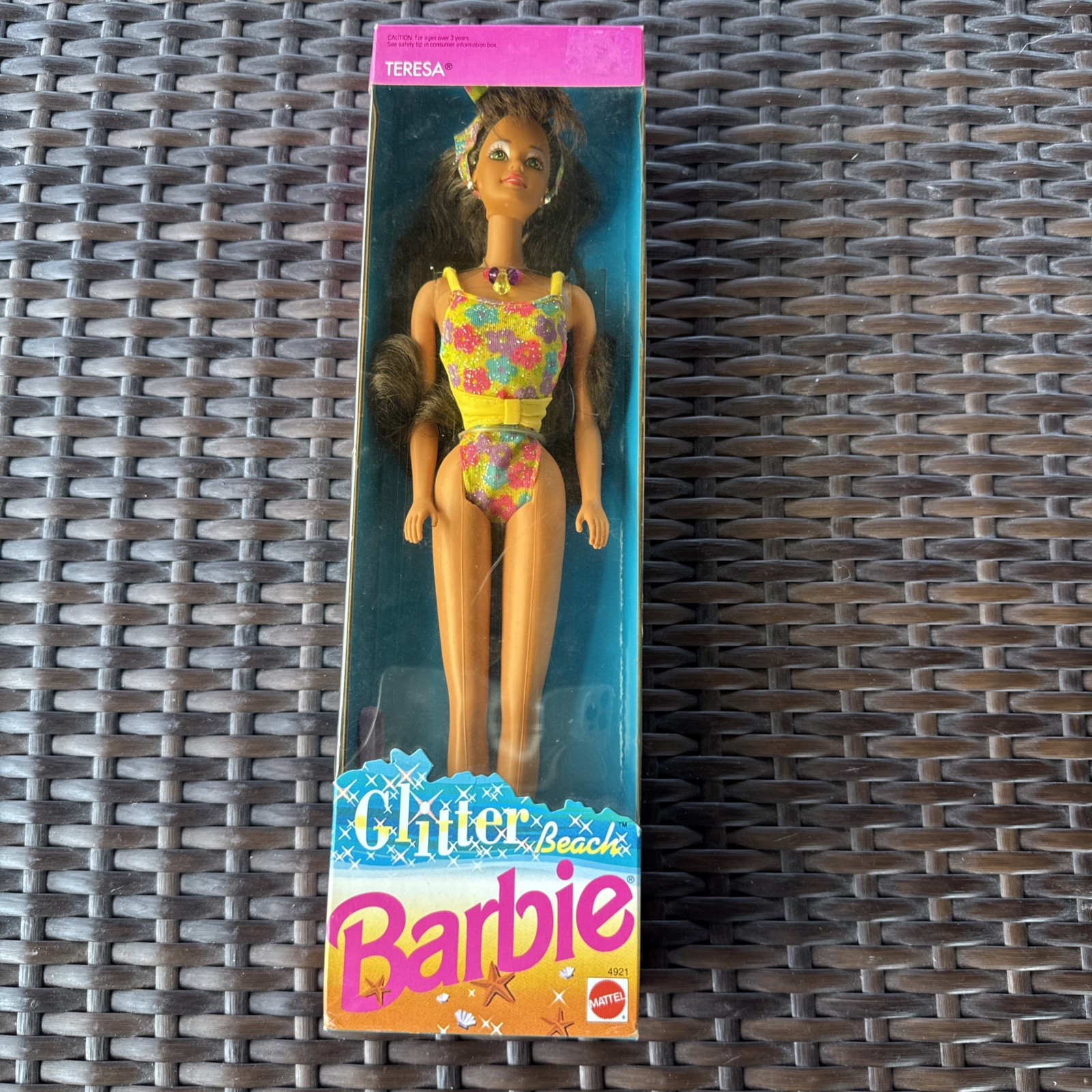 Vintage 1992 Mattel Glitter Beach Teresa Barbie Doll #4921