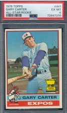 1976 TOPPS ALL-STAR RC #441 GARY CARTER ROOKIE RC PSA 6 Montreal Expos Card. rookie card picture