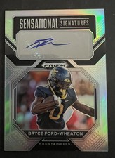 2023 Prizm Draft Picks Sensational Signatures Bryce Ford-Wheaton Silver Auto RC