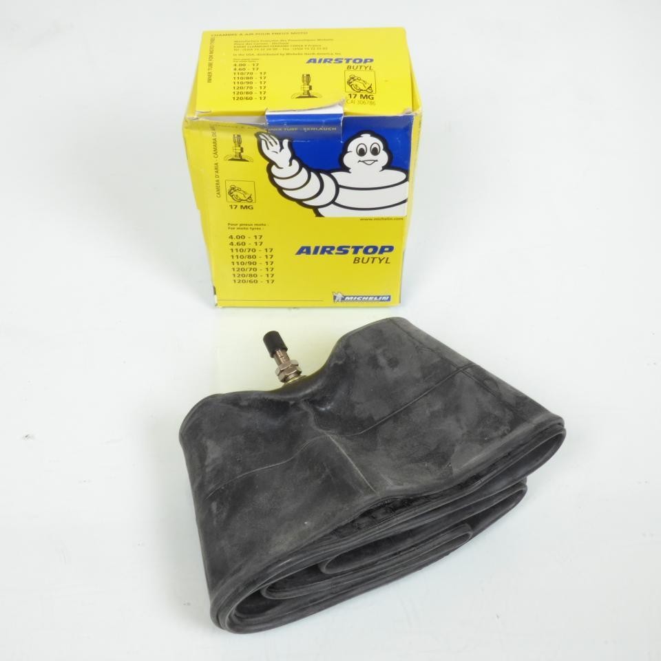 Chambre à air Michelin haute résistance 4.00 à 4.60-17 en caoutchouc premium