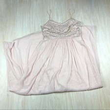 Adrianna Papell Blush Beaded Chiffon Gown Bridesmaid Elegant Romantic Dress 6