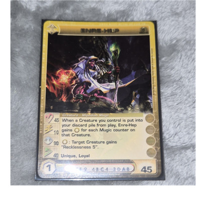 Chaotic TCG Enre-Hep Unique Loyal Creature Card 45 Regular English 45HP
