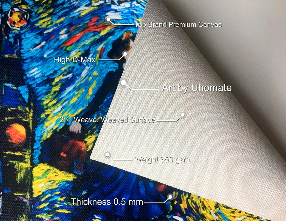 Carteles de noche estrellada Mary Poppins Vincent Van Gogh hogar lienzo arte de pared enfermera... Foto 4 de 4