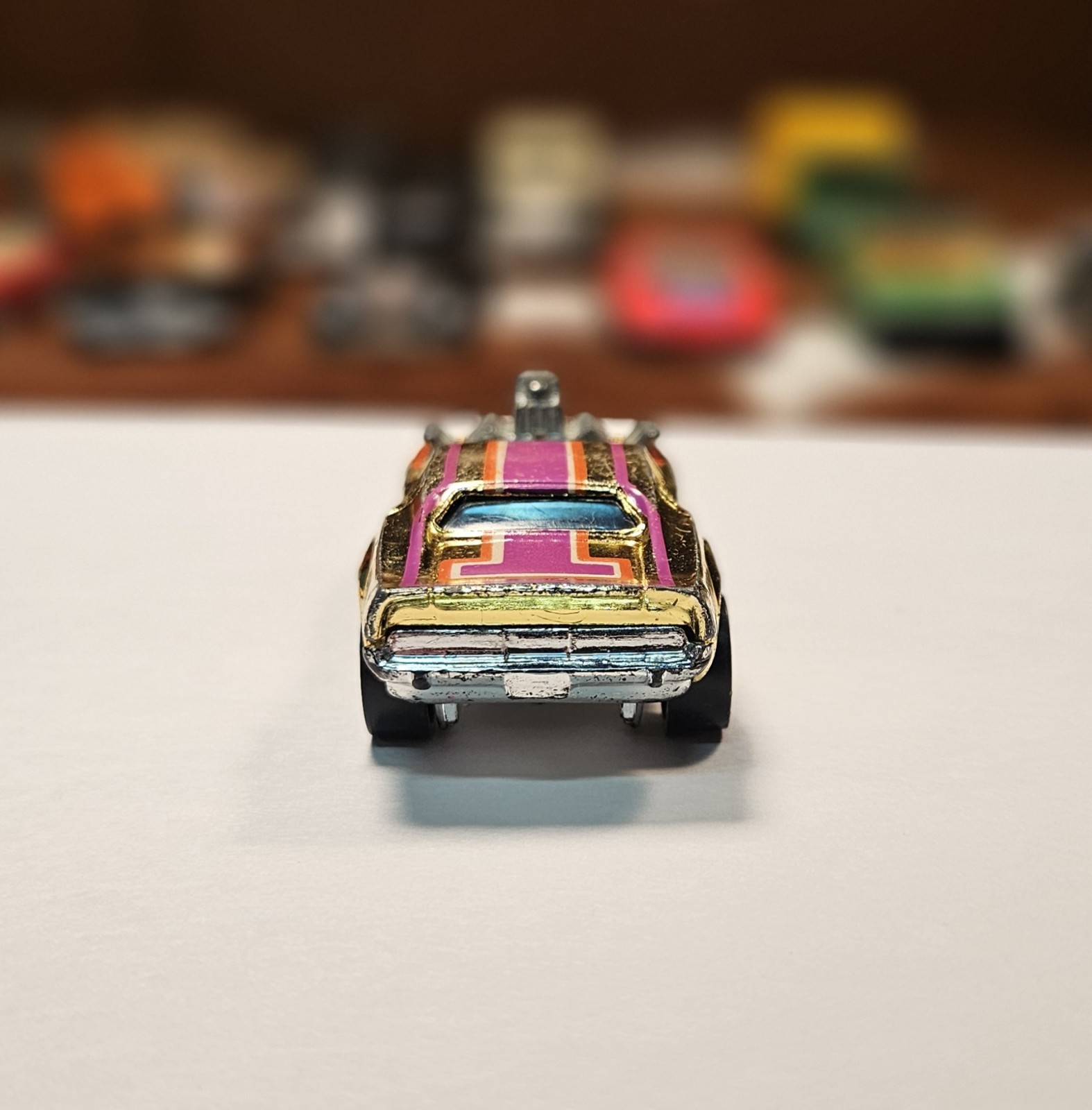 Vintage 1970 Hot Wheels Rodger Dodger Chrome Hemi Muscle Blackwall Hong Kong